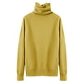 thumbnail image 4 of IMENGL Wool sweater turtleneck first line, Yellow 2XL, Size M-2XL, 4 of 4