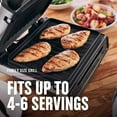 thumbnail image 4 of George Foreman - Gril de Contact Sans Fumée en Acier Inoxydable, 4 of 10