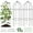 Black, variant on SUNYRISY 3 Pack Metal Garden Arch Trellis for Climbing Plants Outdoor, 17.7" x 47.2" Tomato Cage Obelisk Trellis for Flowers Cucumber Rose Vegetable Support