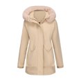 thumbnail image 5 of Sentmoon Fall Jackets for Women 2026 Trendy Waterproof Windproof Hooded Neck Travel Jacket Long Sleeve Raincoat with Pockets for Commuting Work City Walks Weekend Trips, 5 of 8
