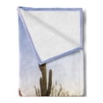 thumbnail image 2 of Arizona Soft Flannel Fleece Throw Blanket, Sandstones of Papago Park in USA Hill Formations Outdoors, Cozy Plush for Indoor and Outdoor Use, 50" x 70", Fawn Dried Rose, by Ambesonne, 2 of 5