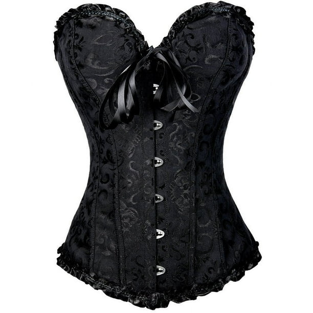 Corsé de pecho completo para mujer, corsé bustier gótico vintage