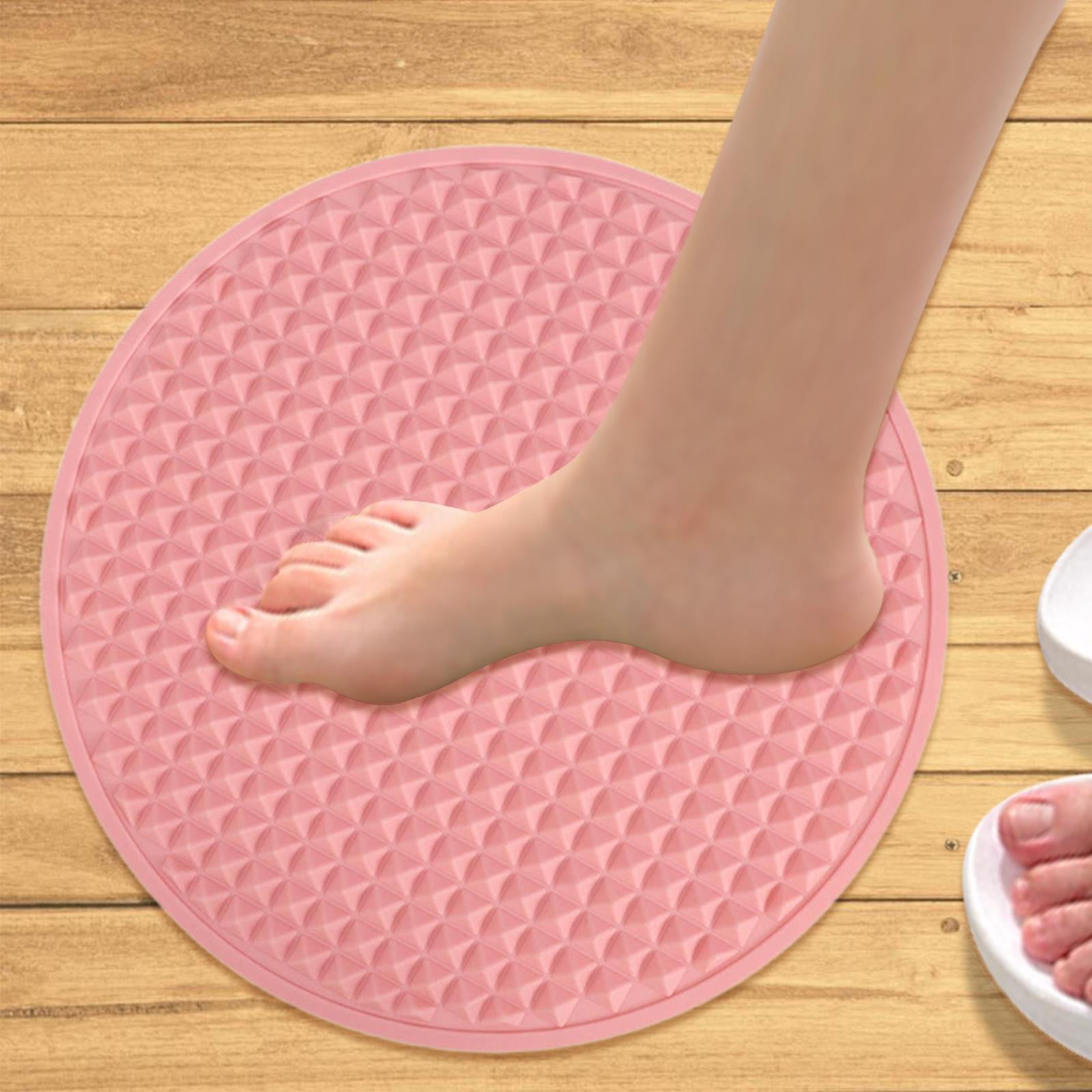 Serenable Acupressure Mat Foot Massage Folded Water Resistant Walk Massagers Massage Blanket for Household Living Room Office Travel Pink