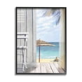 thumbnail image 2 of Stupell Industries Coastal Villa Porch Beach View Coastal Painting Gray Framed Art Print Wall Art, 2 of 5