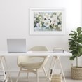 thumbnail image 3 of Stupell Industries Traditional Painted White Flowers in Leaves White Framed Print Under Glass, 23 x 17, by Petals Prints Design, 3 of 8