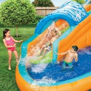 Banzai Surf Rider Kids Inflatable Outdoor Lagoon Water Slide Splash Park