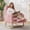 corduroy | pink, variant on Kicctian Teddy Upholstered Rocking Chair with Extendable Footrest, Wooden Leg Rocking Armchair with Storage Side Pocket, Nursery Accent Seating for Living Room, Bedroom,Brown