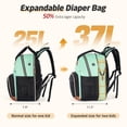 thumbnail image 2 of Mochila Pañalera Tonyeee Grande Expandible 25-37L Verde, 2 of 7