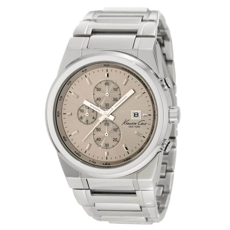 Kenneth Cole Men's KC3908 Grey Dial Stainless Steel Chronograph