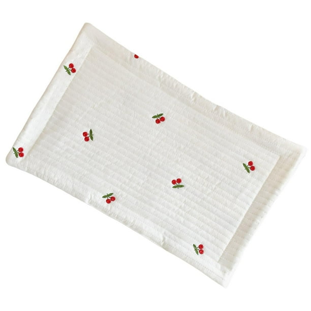 Almohada de bebé CUTICAT almohada recién nacida lavable 12x20 pulgadas suave acolchada antiescupir Cereza