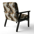 thumbnail image 5 of Designart "Cheetha Floral Pattern I" Upholstered Glam Accent Chair and Marble Arm Chair - Multiple Color & Pattern, 5 of 7