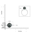 thumbnail image 4 of ANGARA Solitaire Tahitian Cultured Pearl Bypass Ring with Diamonds in 14K White Gold for Women | June Birthstone, Birthday, Anniversary, Jewelry Gift for Women | Pearl Ring, 4 of 8