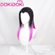 thumbnail image 3 of EN STOCK Peluca Reyna Cosplay Juego Valorant Cosplay DokiDoki Mujeres Negro Púrpura Cabello Largo Resistente al Calor Sintético Reyna VALORANT, 3 of 4