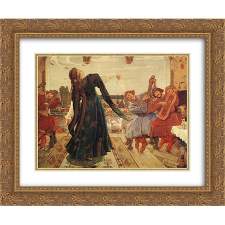 Viktor Vasnetsov 2x Matted 24x20 Gold Ornate Framed Art Print 'The Frog Tsarevna'