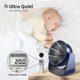 thumbnail image 2 of USB Fan, Quiet Battery Operated Fan, 360 Rotation Portable Mini Fan, 3 Speeds Small Desk Fan with 1.5m USB Cable for Office/Car/Camping (Dark Blue), 2 of 5