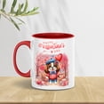 thumbnail image 5 of Happy Valentine’s Day Adorable English Springer Spaniel Puppy Holding Heart Balloon 11oz Accent Two-tone Mug Springers Dog Lover Gifts Coffee Tea Cup - 00030, 5 of 5