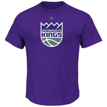 NBA Sacramento Kings Men's Logo II Short Sleeve Basic Tee, Medium, Regal Purple