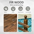 thumbnail image 4 of Outsunny Fir Wood Garden Bridge Arc Walkway with Side Railings for Backyards, Gardens, and Streams, Stained Wood, 89.75" x 29.5" x 43.25", 4 of 8