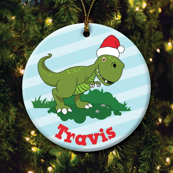 Personalized Dinosaur Ornament