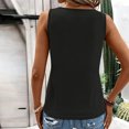 thumbnail image 4 of HADST Womens Tank Tops Elegant Breathable V-Neck Summer Sleeveless Solid Color Leisure Top S-XXL, 4 of 4