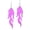 Mirror Purple, variant on Transparent Acrylic Flame Dangle Drop Earrings Dainty Multicolor Neon Flames Hook Earrings Punk Rock Hip Hop Fire Element Earrings for Women Hollow Jewelry Gifts Cosplay Costume Accessories