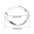 thumbnail image 3 of 10Pcs 25mmx31mmx0.3mm 304 Stainless Steel Wave Spring Washer for Screw Bolt, 3 of 3