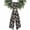Gray, variant on Navy Blue Gingham Wreath Sash for Front Door 4.5"x56", Vintage Classic Americana Beige Plaid Patches Double-Sided Bow Ribbon Decor for Wreaths, Stair Railings, Fireplace Mantel