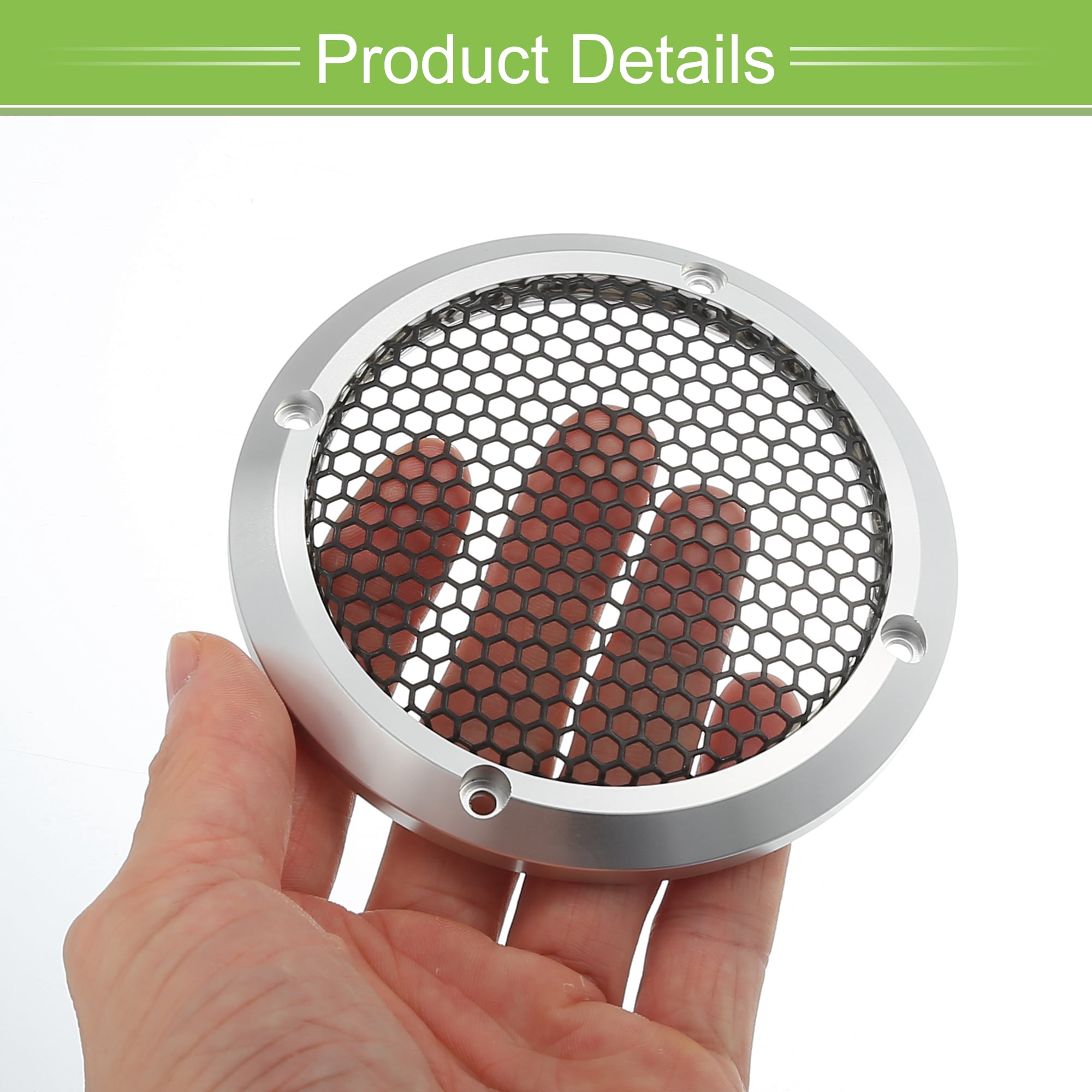 Unique Bargains Universal 3.5" Car Speaker Grills Cover with Mounting Screws