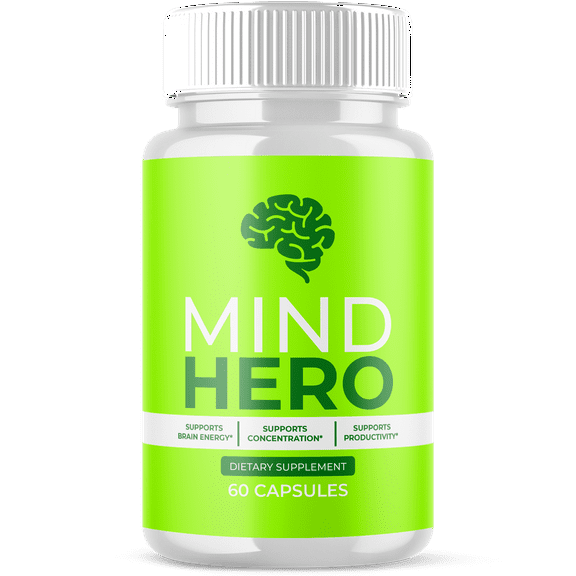 Mind Hero Advanced Formula Brain Support Pills Maximum Strength Supplement MindHero 60 Capsules