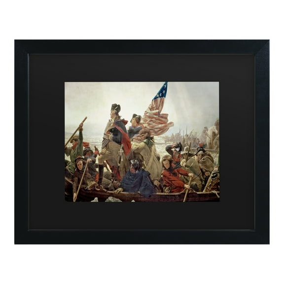 Trademark Fine Art ''Washington Crossing Delaware River in 1776' Canvas Art by Emanuel Leutze