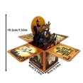 thumbnail image 3 of AKEGAMN New Border Hit Halloween Handwritten Three Box 3D Paper ScThree Paper Box: One Of The Classic Designs Of Halloween Decoration Props Is The Threulpture Creative Letter Three- paper box: One o, 3 of 9