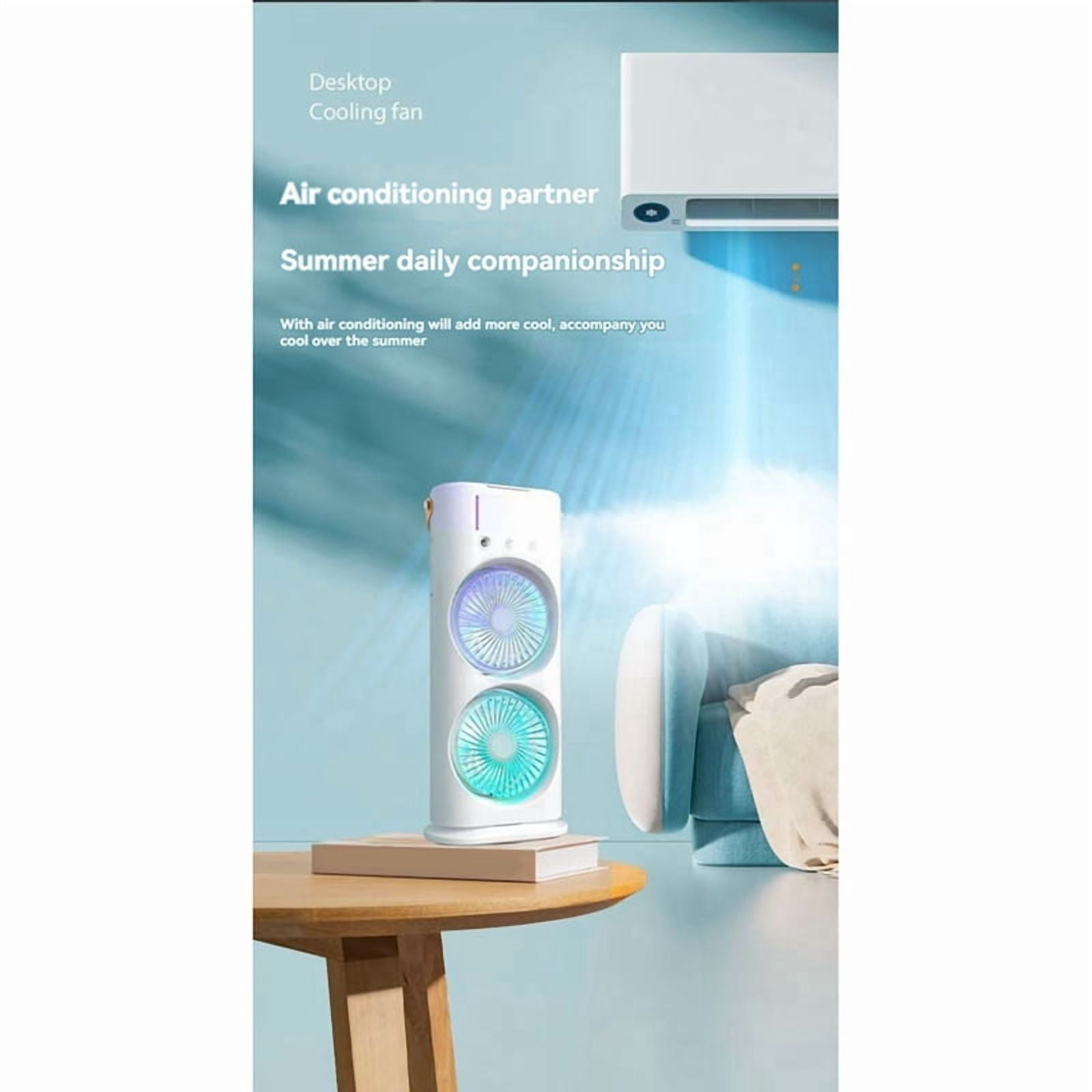 Portable Air Cooling Fan Rechargeable Air Misting Tower Fan with Remote Control Evapor y5318