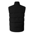 thumbnail image 5 of larppty Women Down Vest Waistcoat Solid Color Stand Collar Sleeveless Zipper Jacket Autumn Winter Casual Warm Outerwear (Black, XL), 5 of 6