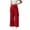 Red, variant on Women Fashion Wrap-Front Tie Waist Wide Leg Pants Asymmetrical Casual Trousers Fashionable Loose Fit for Daily Wear and Night Out
