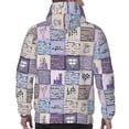 thumbnail image 7 of Naloa Lavender Flowers Men's Casual Hooded Collar Drawstring Hoodies Pullover Sweatshirts Casual Long Sleeve Shirts-3X-Large, 7 of 7