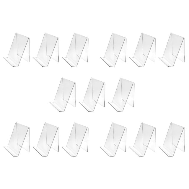Soporte Libro AcríLico de 15 Piezas, Soporte de ExhibicióN de AcríLico Transparente, Soporte Transparente para Mostrar ImáGenes, , Soporte de ExhibicióN de Reloj 100X115X130Mm