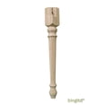 thumbnail image 3 of BingLTD - 29 3/4" Tall Unfinished Rubberwood Dining Table Leg - 1 PC (TL29352-RW-UNF), 3 of 5