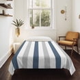 thumbnail image 4 of Blue Gray Striped Tapestry for Bedroom Wall Hanging Tapestry, Farmhouse Stripe Art Ceiling Backdrop Tapestries Poster Blanket Wall Decor for Teens Room Living Room Dorm 59" x 79", 4 of 8