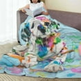 thumbnail image 6 of Zufioo A Funny Little Dalmatian Puppy Fleece Blanket Queen Size,Plush Bed Blanket,Ultra Soft Throw Blanket,Plush Fuzzy Cozy Blanket Perfect for Bed,Couch-50"x40", 6 of 7