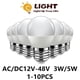 thumbnail image 2 of Bombilla LED de bajo voltaje G45 AC/DC12V-48V E27 B22, luz blanca cálida superbrillante de 3W y 5W para energía solar, iluminación de cargador de bajo voltaje, 2 of 4
