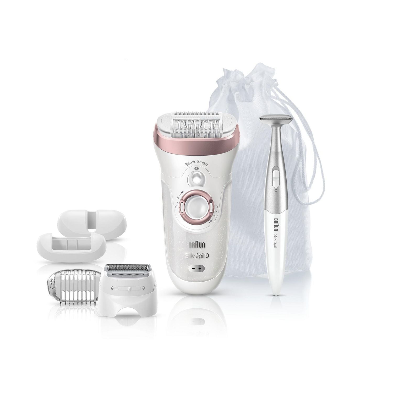 Braun Silk-épil 9 9/890 SensoSmart Epilator Rose Gold with 7