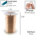 thumbnail image 4 of Wire The Beadsmith, calibre 24, oro rosa, cobre, 27 m, 4 of 7