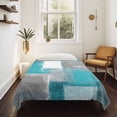 thumbnail image 4 of Turquoise Grey Ombre Small Tapestry for Bedroom Wall Hanging Tapestry, Abstract Vintage Oil Painting Ceiling Backdrop Tapestries Poster Blanket Wall Decor for Teens Room Living Room Dorm 23" x 28", 4 of 8