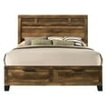 thumbnail image 2 of ACME Morales Storage Eastern King Bed in Rustic Oak, 2 of 5