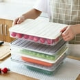 thumbnail image 1 of Refrigerator Kitchen Storage Boxes Food Preservation Storage Box Plastic Freezer Space Saver Food Container, 1 of 5