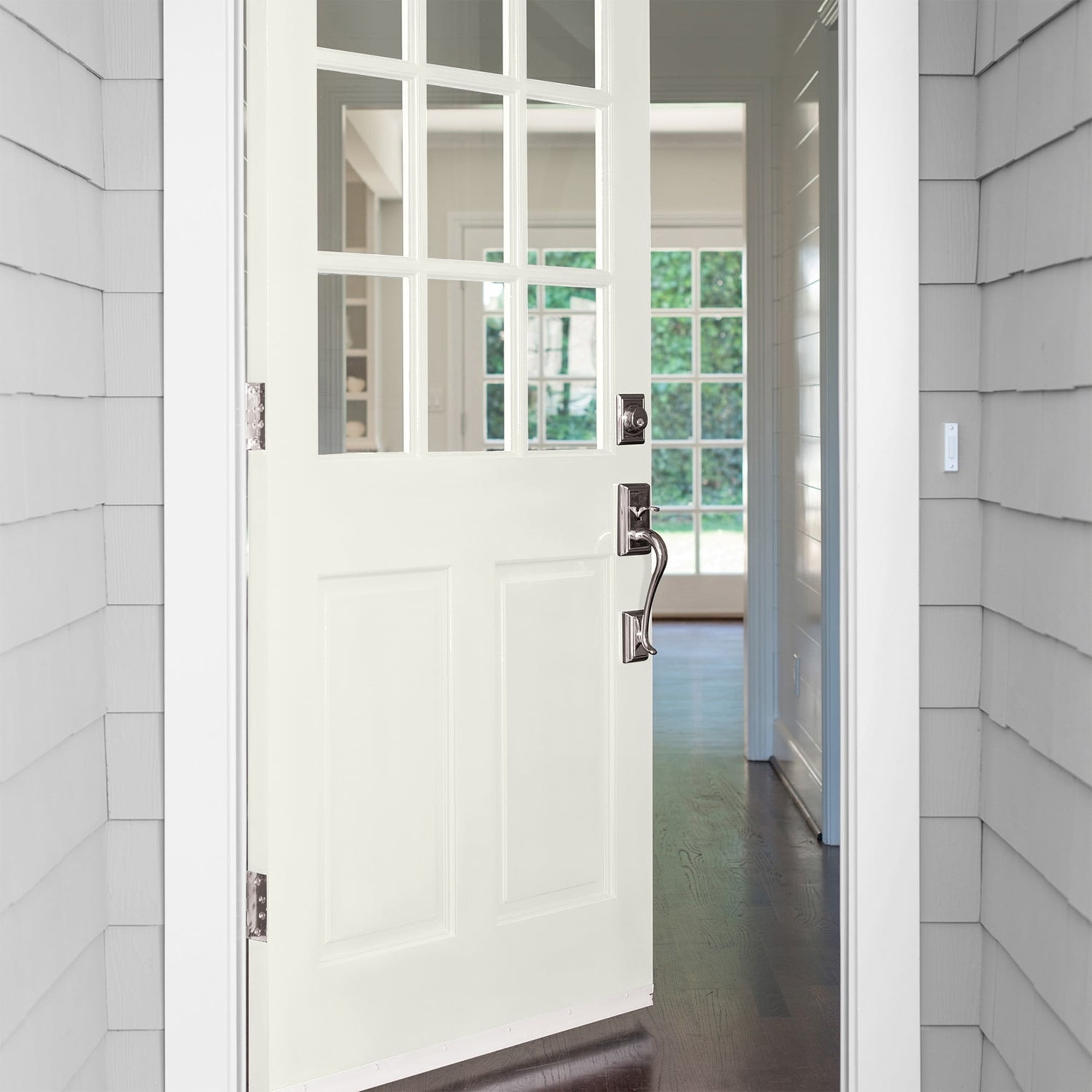 Glidden Fundamentals Gypsum / Off-White Semi-Gloss Exterior Paint, 5 Gallon