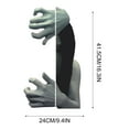 thumbnail image 3 of Scary Halloween Decorations Window Clings, Horror Female Ghost Window Decal Sticker Set, Creepy School Home Office Decor Party Supplies, 3 of 5