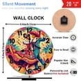 thumbnail image 3 of Mexican Couple Dance Wall Clock Colorful Fiesta 10-Inch Silent Wooden Wall Clock, Battery Operated (AA Batteries Not Included), Artistic Home Decor, 3 of 7