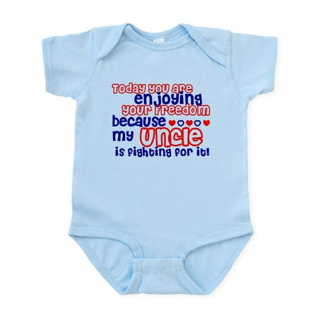 

CafePress - Freedom: Uncle Infant Bodysuit - Baby Light Bodysuit Size Newborn - 24 Months
