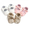 thumbnail image 2 of FNNMNNR Soft Soled Non-slip Footwear Crib Bow Fringe Shoes Baby Moccasins Soft Moccs Shoes, 2 of 6